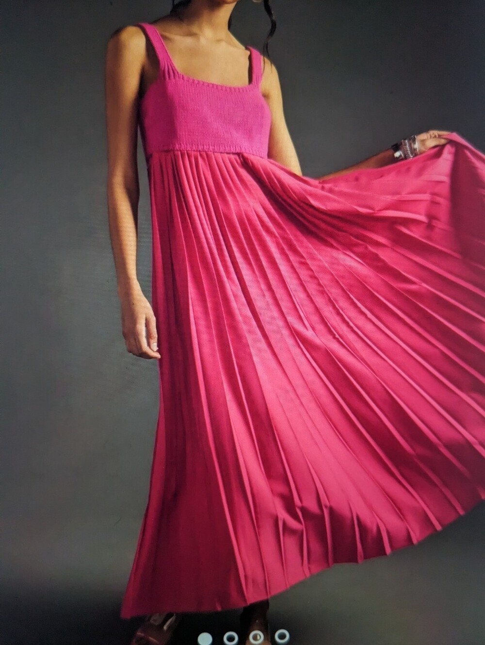 ANTHROPOLOGIE Mare Mare Pleated Maxi Dress